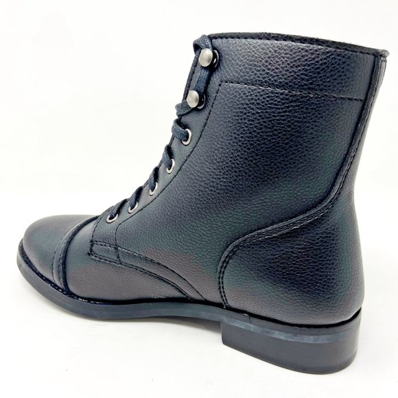 Thursday Boot Co Womens Black Vegan Leather Captain Handcrafted Leather - Picture 3 of 6